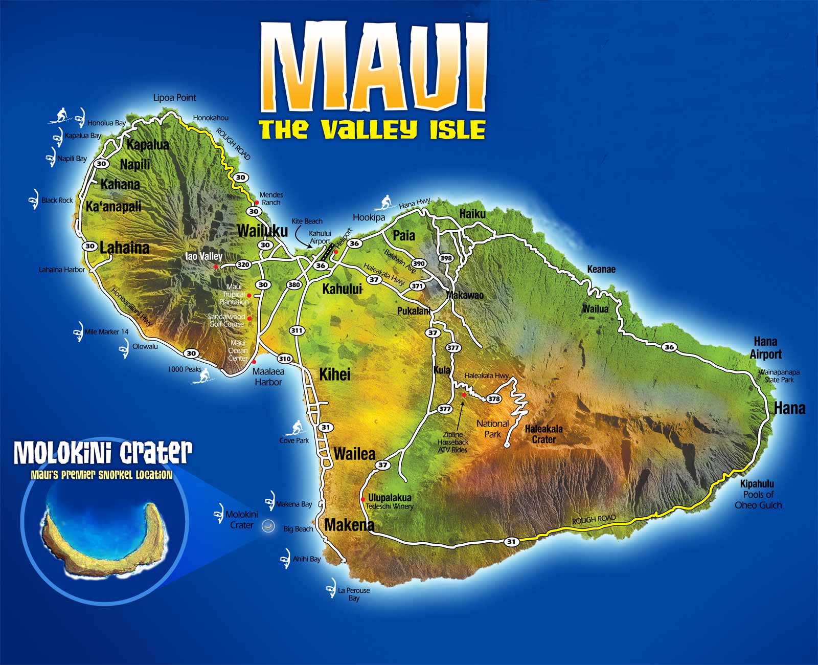Maui drawing, link to raffle flyer